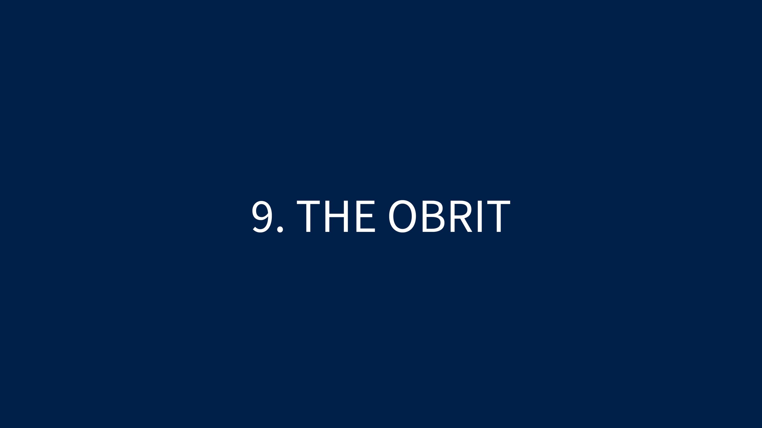 9 THE OBRIT
